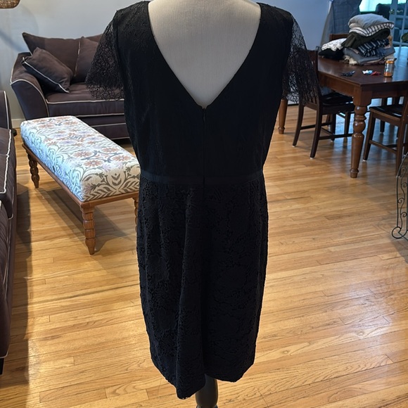 J. Crew Collection Noelle Black Midi Lace Dress - Picture 5 of 9